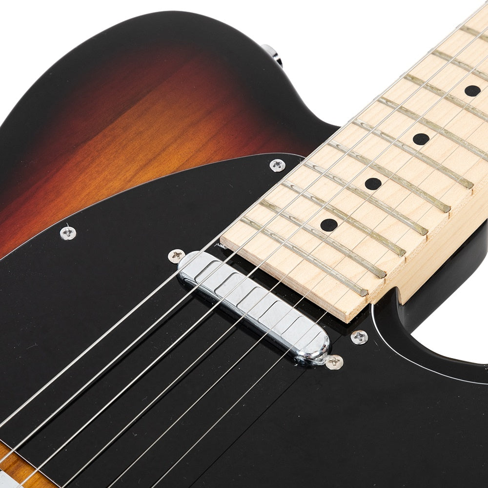 maple fingerboard dtl electric guitar   pickup sunset color