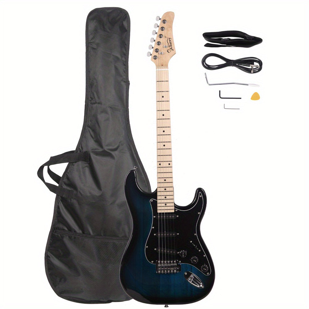 ast stylish electric guitar kit black pickguard black