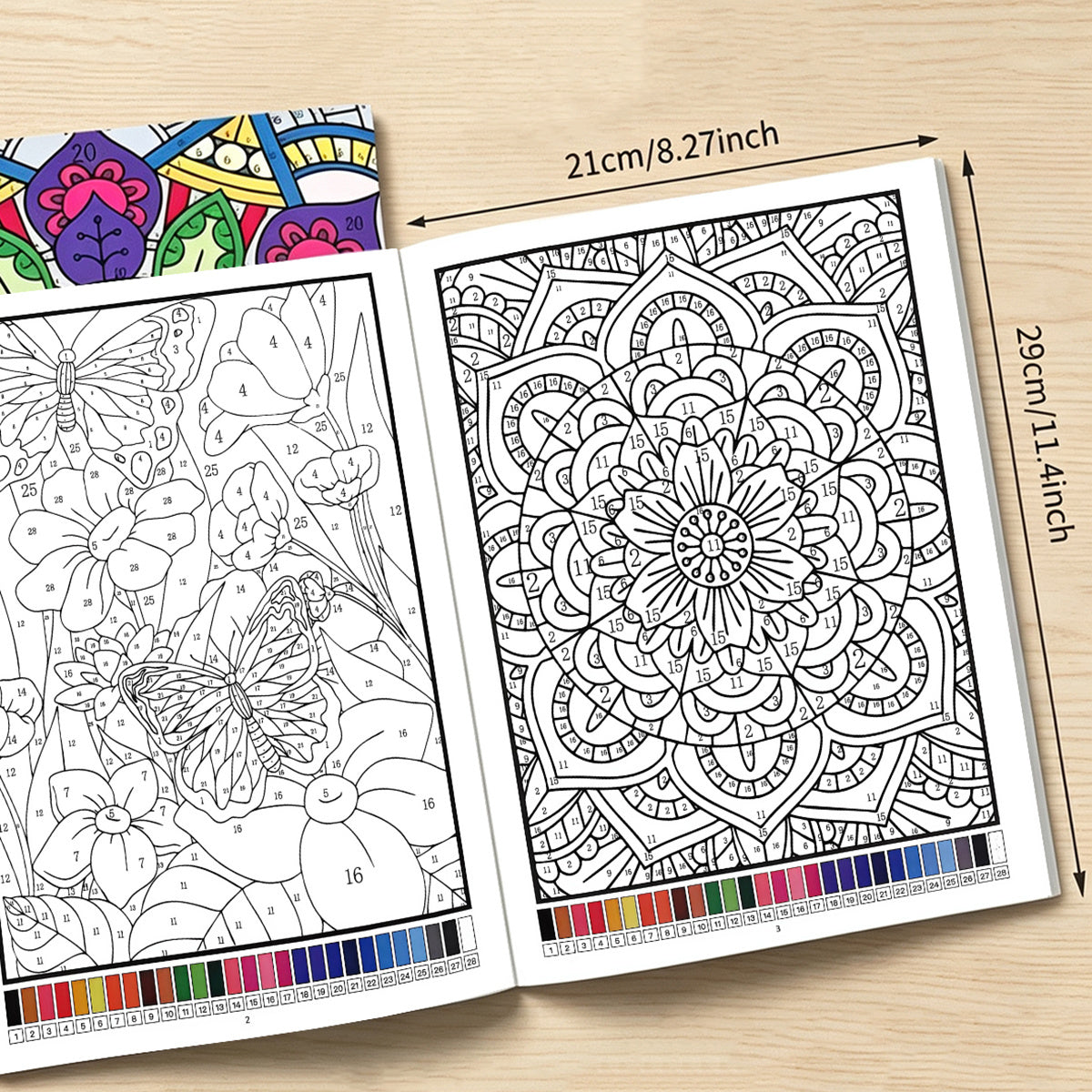 color   book   relaxing mandala floral