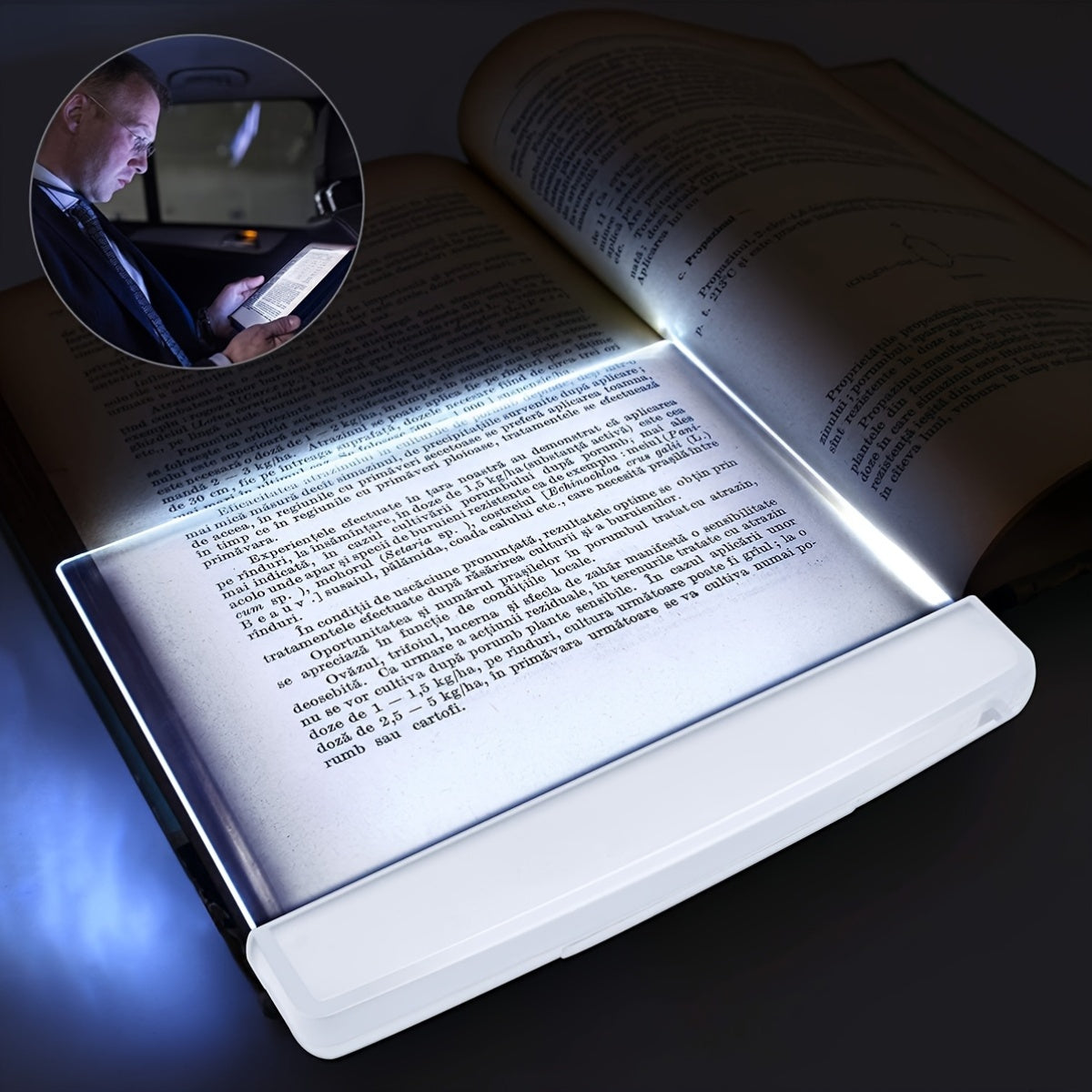 1pc black white led reading light bedroom reading night