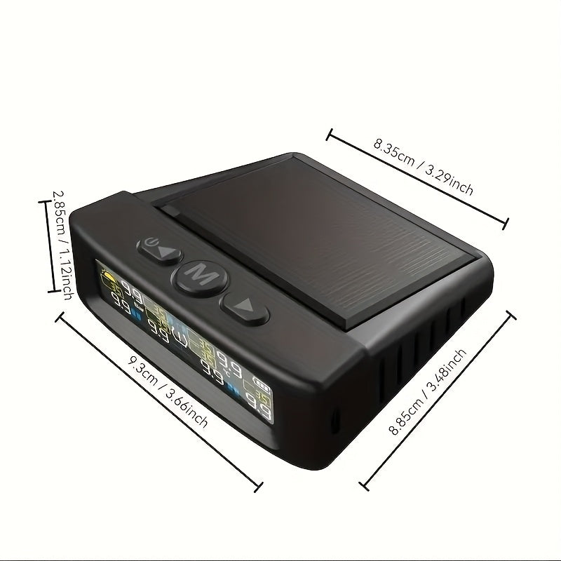 6 wheel tire pressure monitoring system solar charging tire