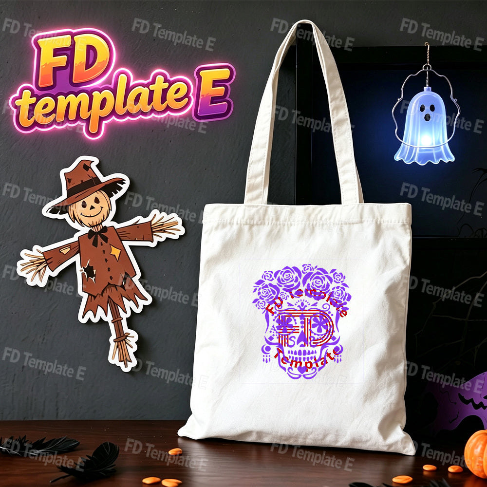 1pc reusable   skull template dia de los muertos