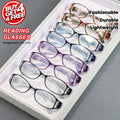 8pcs color striped reading glasses suitable men women