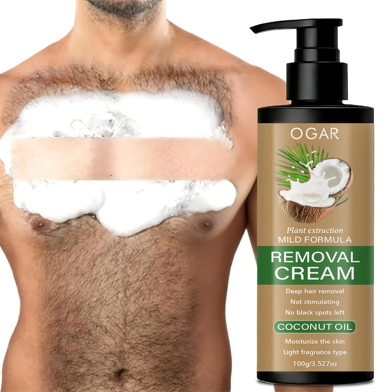 coconut oil hair removal cream containing coconut aloe vera