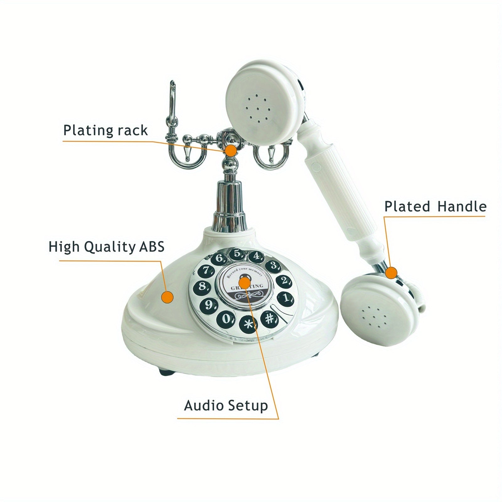 1pc audio guestbook telephone wedding phone leave message