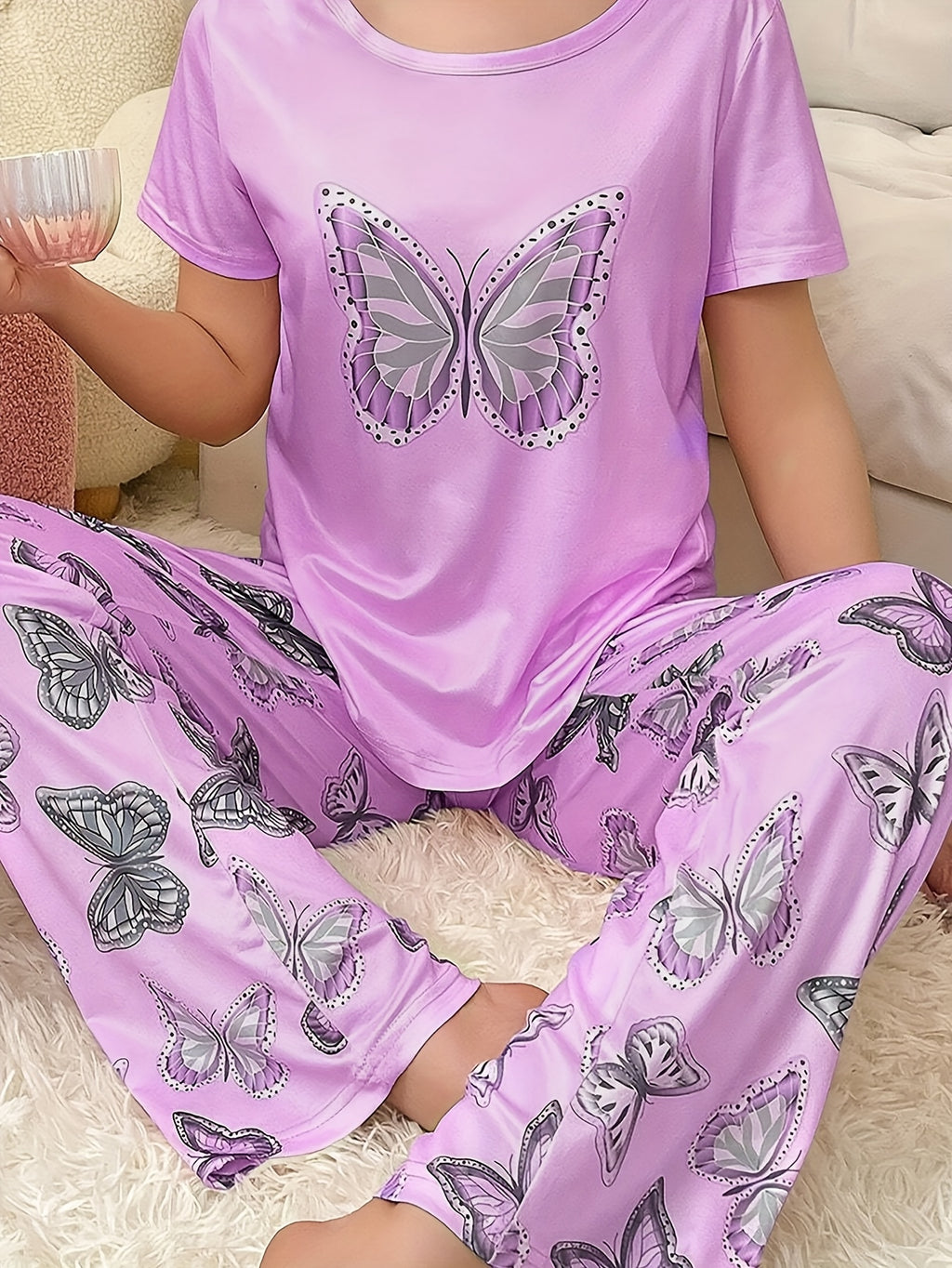 womens pajama casual loose   theme pajama set