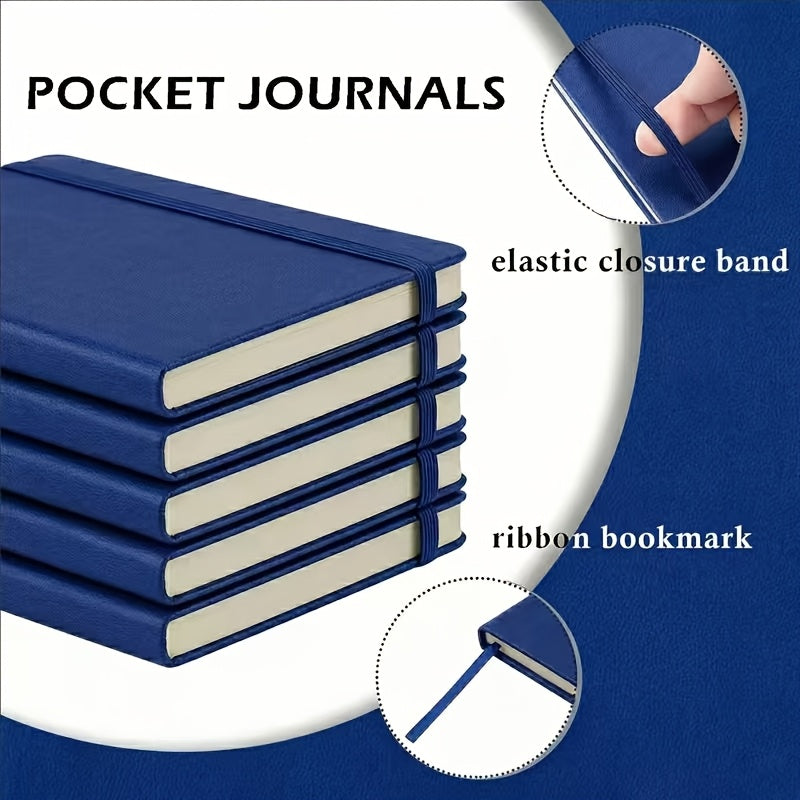set  6 pu leather bound journals featuring 160 pages