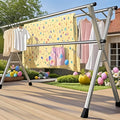 three bar foldable clothes drying rack 63 78 7 95