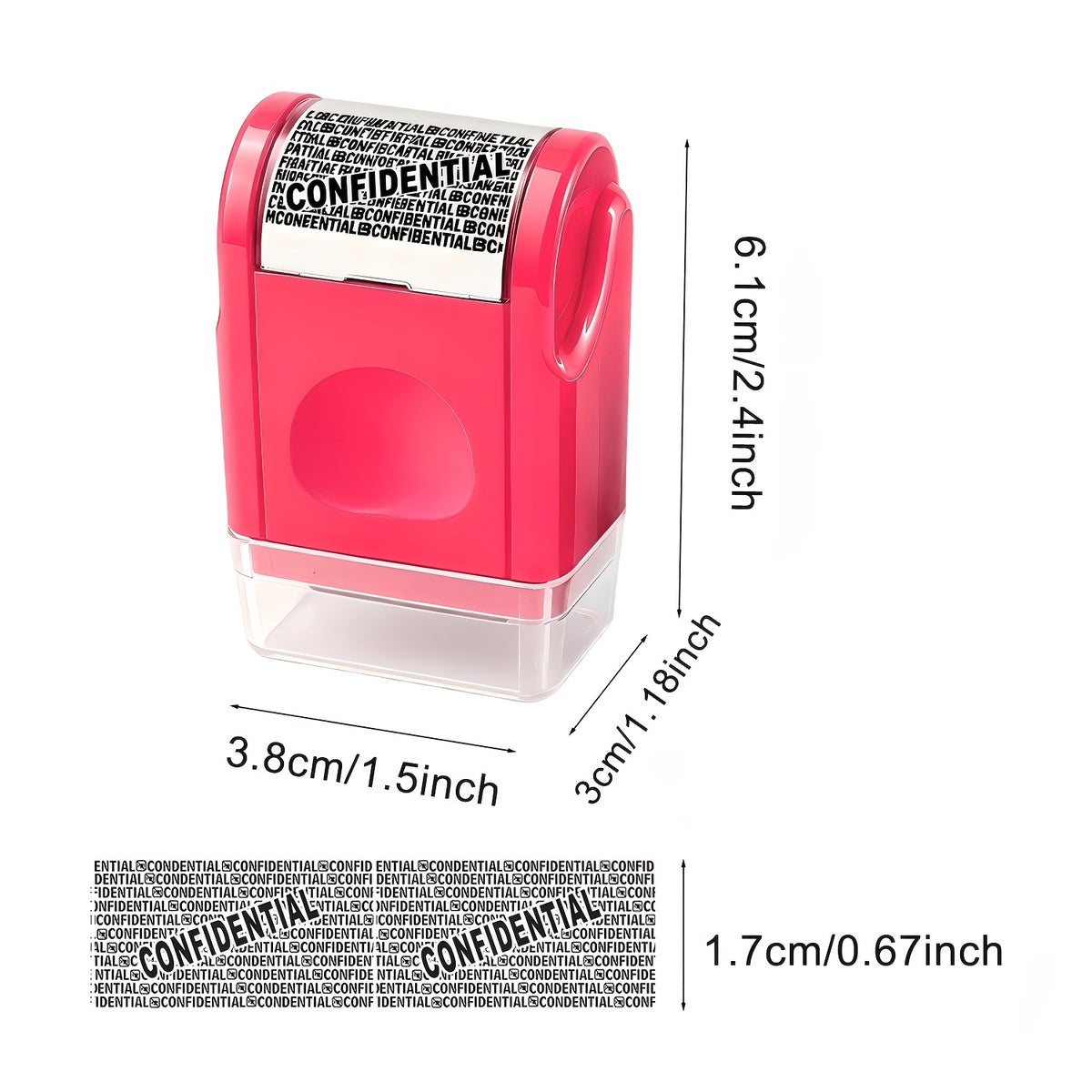 1pc   roller stamp confidential data defender