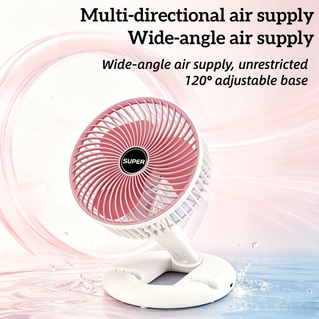 folding 2 in 1 tabletop wall mounted fan 120 degree