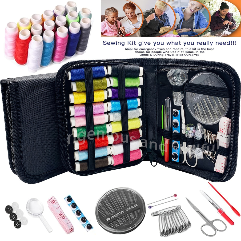 85pcs beginner   basic hand sewing deluxe starter kit
