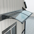 awnings windows doors large gutters rain sun uv protection