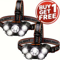 buy 1 get 1 total 2pcs multi functional 5 led headlight