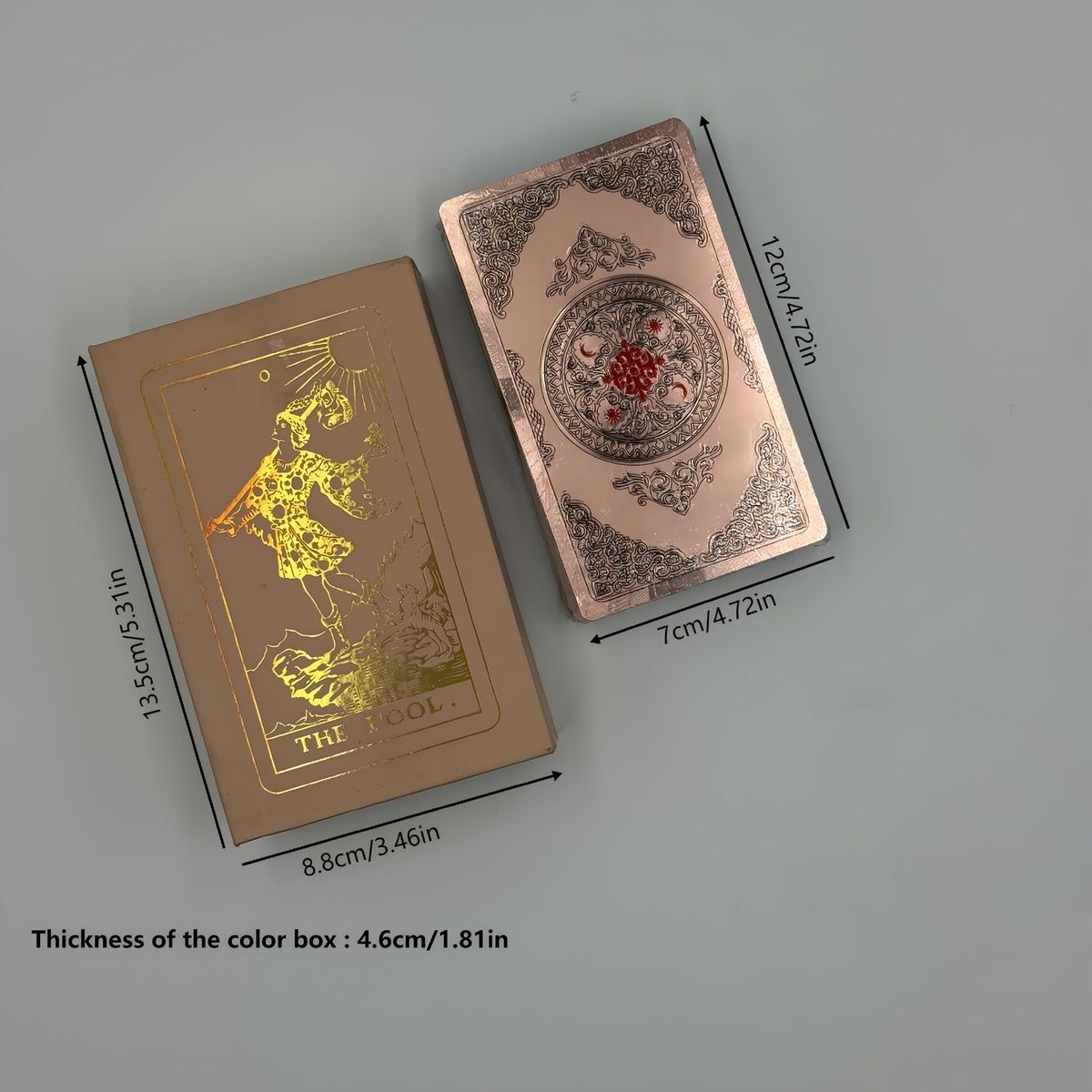 pink flower tarot cards guide exquisite gift box set