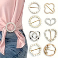 6pcs random color sparkling   t shirt clips elegant