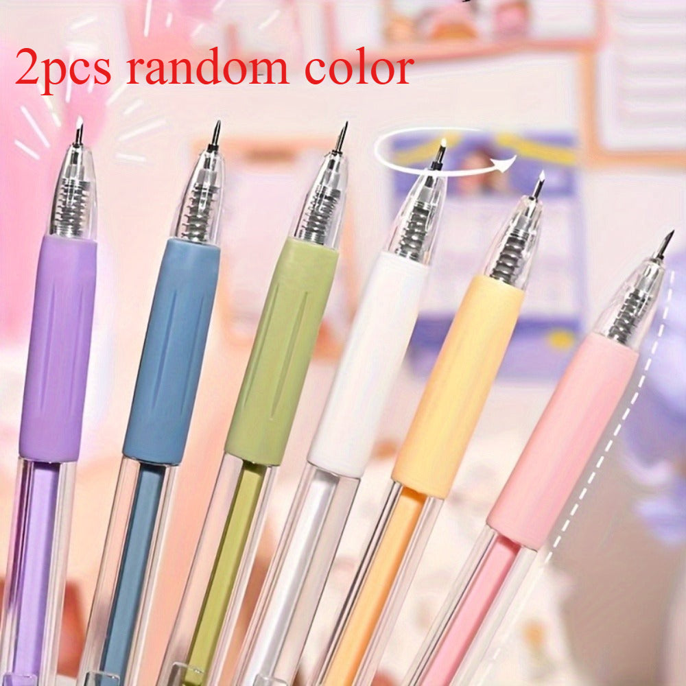 2pcs random color retractable craft knives press stretch