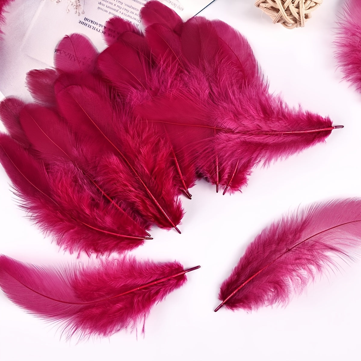 297pcs colorful artificial feathers suitable diy crafts