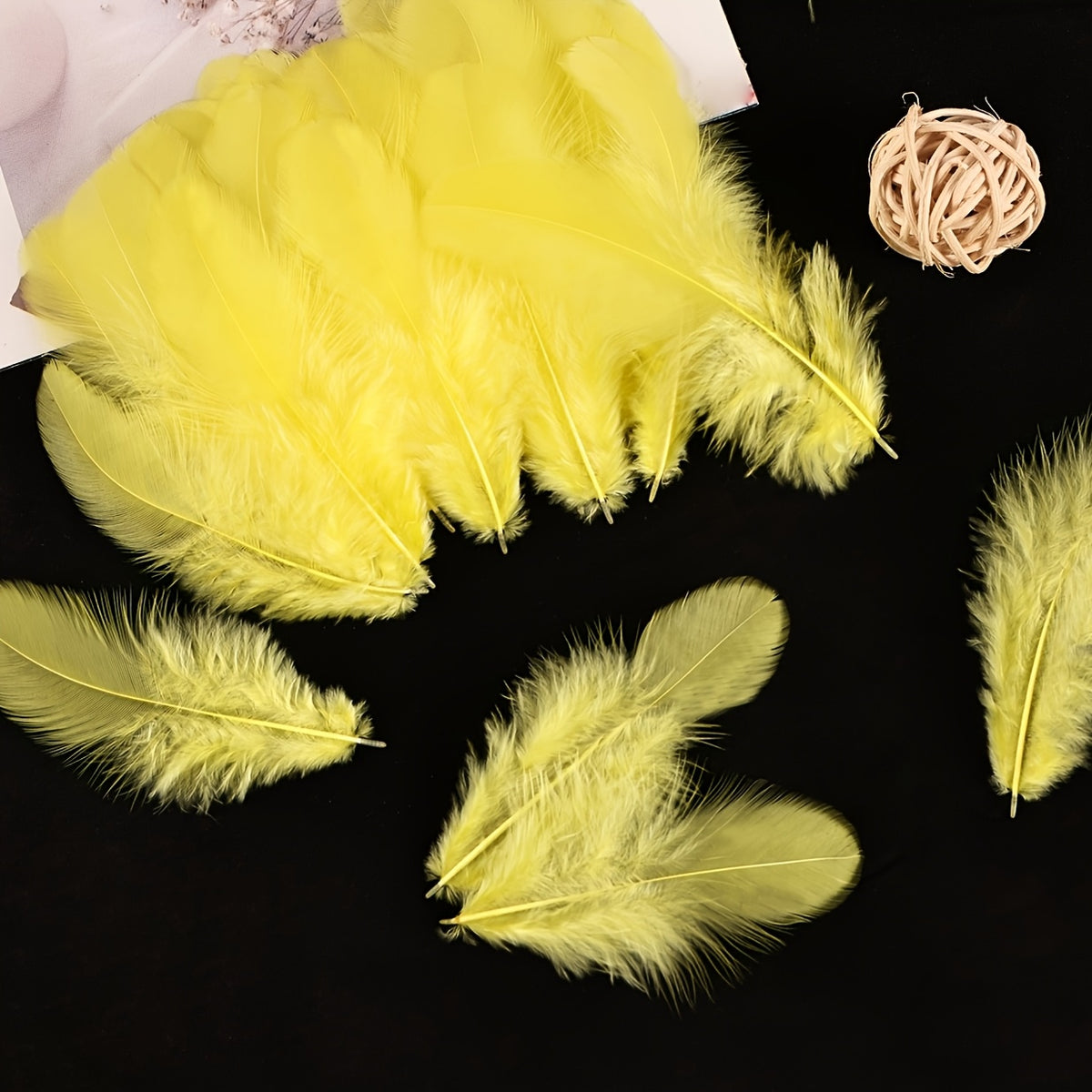 297pcs colorful artificial feathers suitable diy crafts