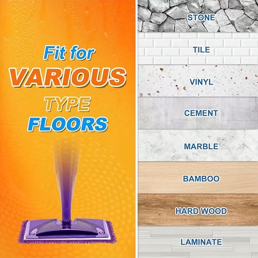 reusable microfiber mop replacement pads 4 pack hard floor