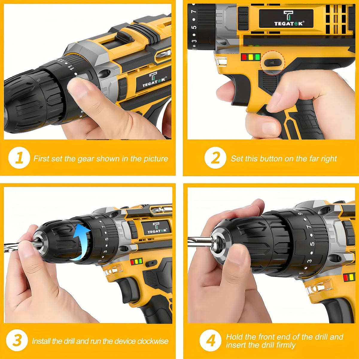 20v 58 136pcs 147pcs cordless impact drill kit 20