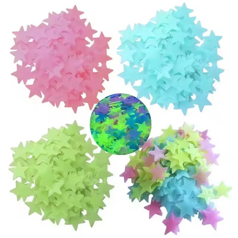 310  in dark wall stickers mixed colors 1 18inch