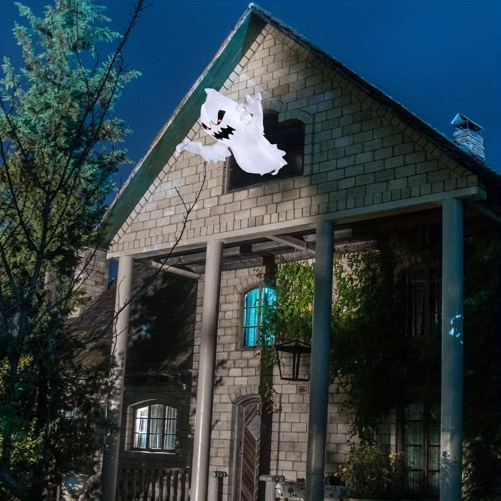 4 5 ft halloween inflatable ghost   leds blow flying