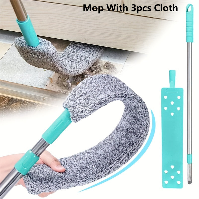 4pcs set washable bed dust cleaner 3 replacement cloths