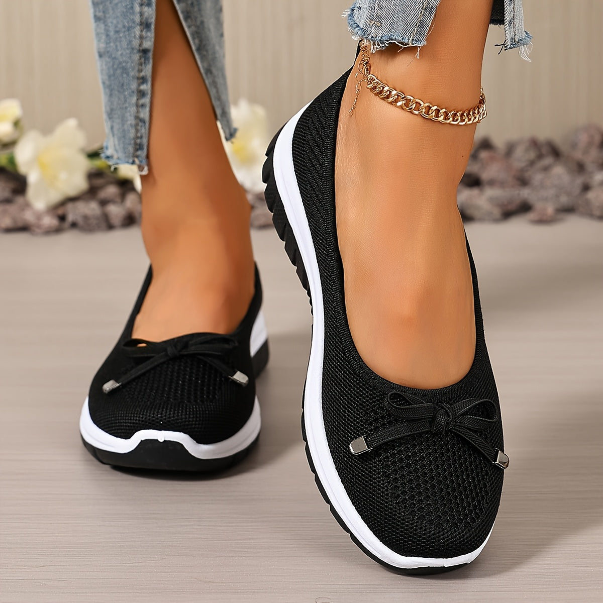 womens casual sneakers solid color breathable lightweight
