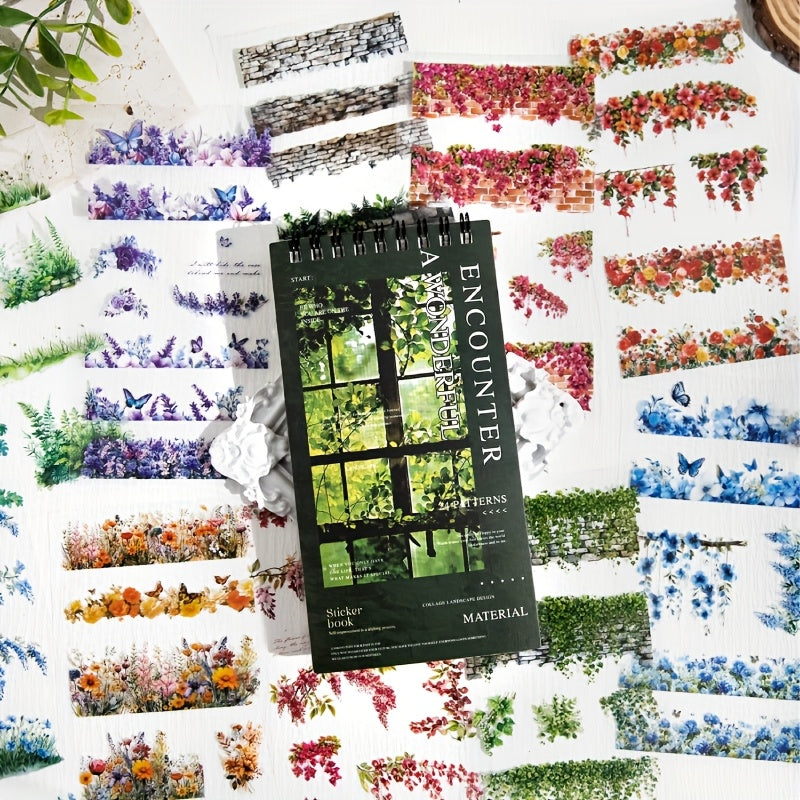 24 sheets book sticker book     series plant