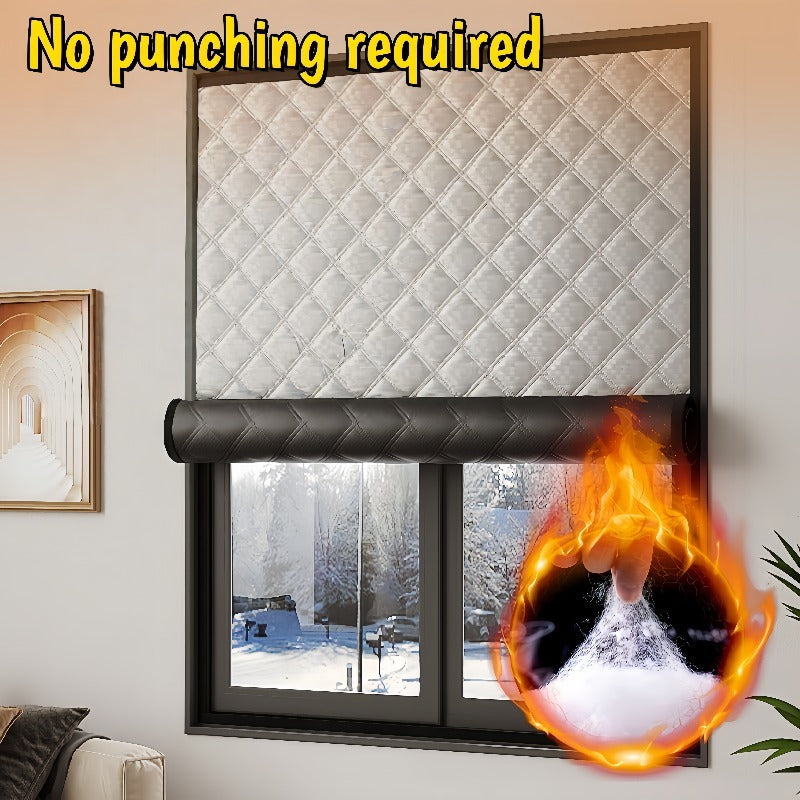 blackout thermal insulated curtain suitable no drill tape