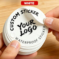 50 200pcs 1 18 1 57 custom stickers custom   white