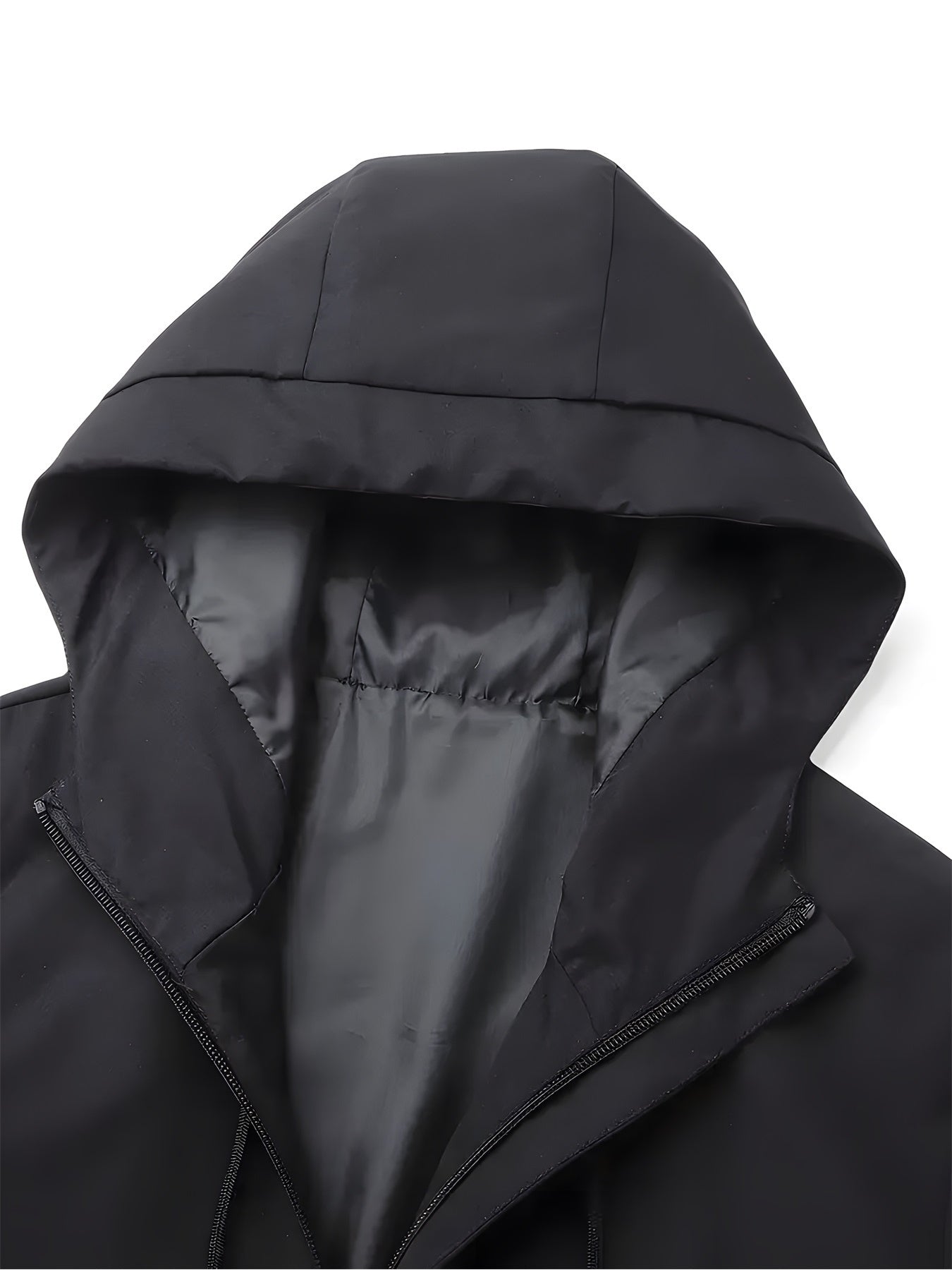 women   trendy windproof hooded jacket