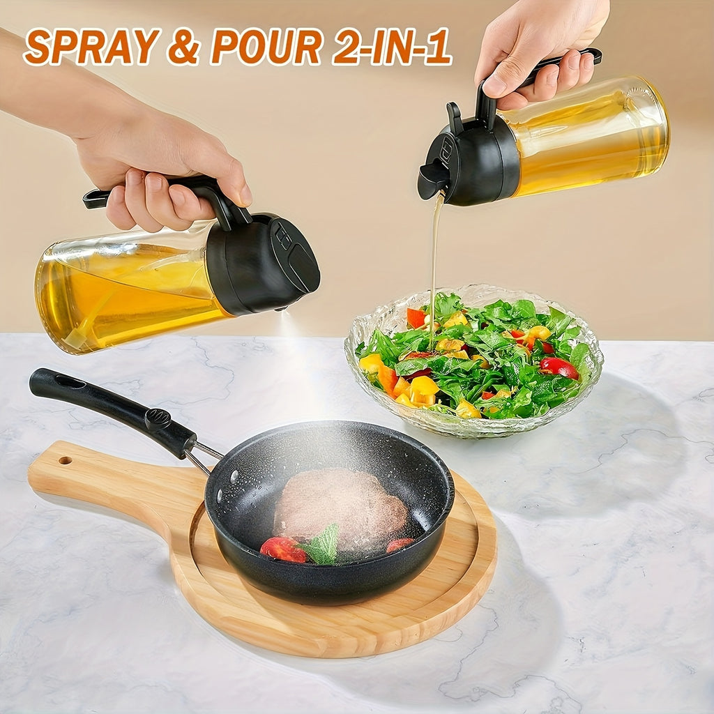 16oz glass oil sprayer 470ml olive oil sprayer 2 in 1