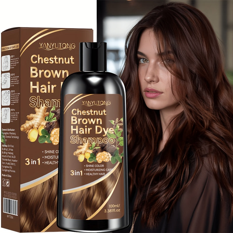 100ml hair dye shampoo natural plant based pigments scalp