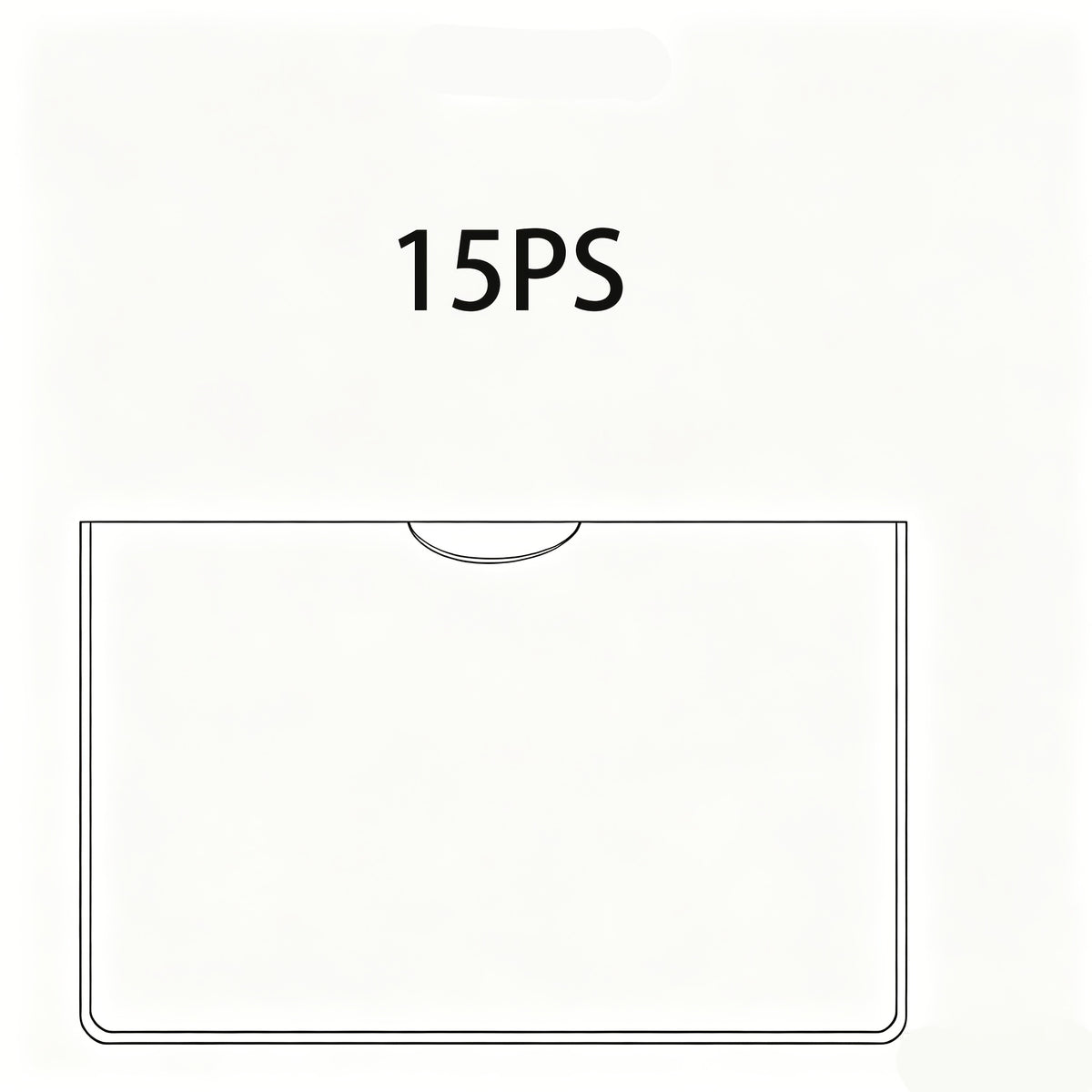 10pcs 15pcs clear card protector sleeves transparent id card