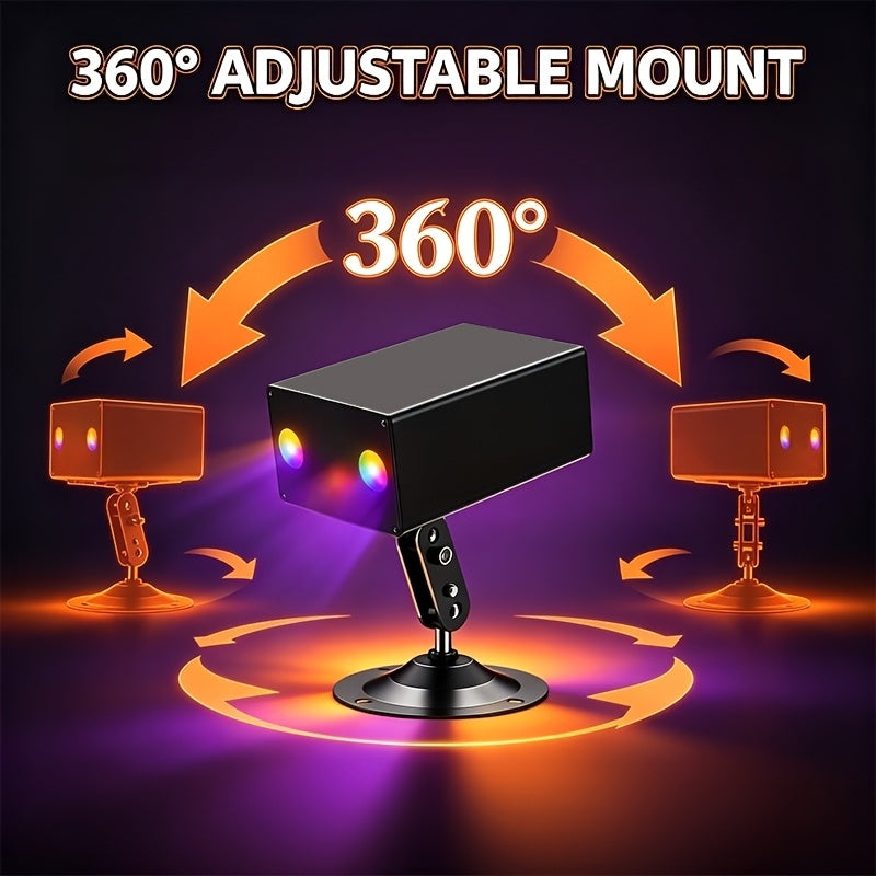 led disco ball party light remote control sound activated