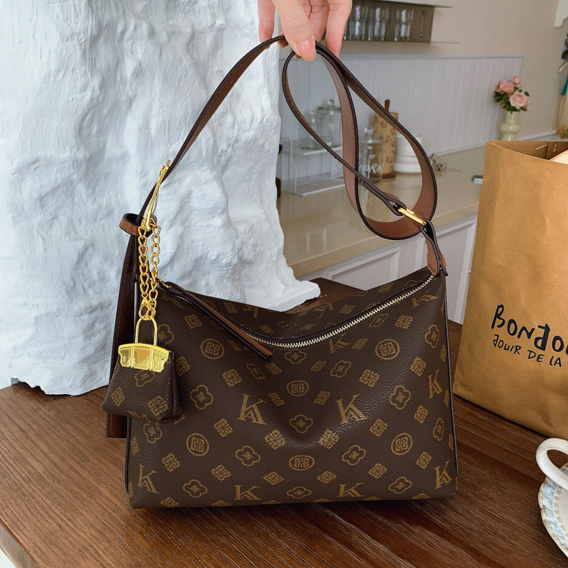 large capacity commuter tote bag new stylish retro underarm