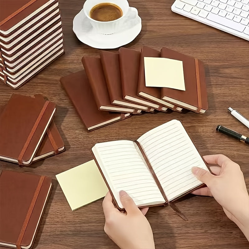set  6 pu leather bound journals featuring 160 pages