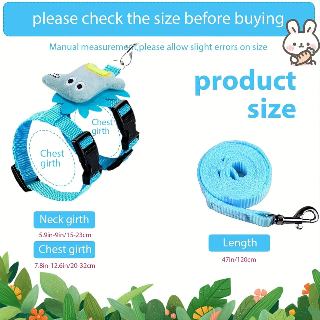 adjustable rabbit harness belt set anti escape rabbit vest