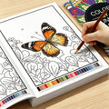 color   book   relaxing mandala floral