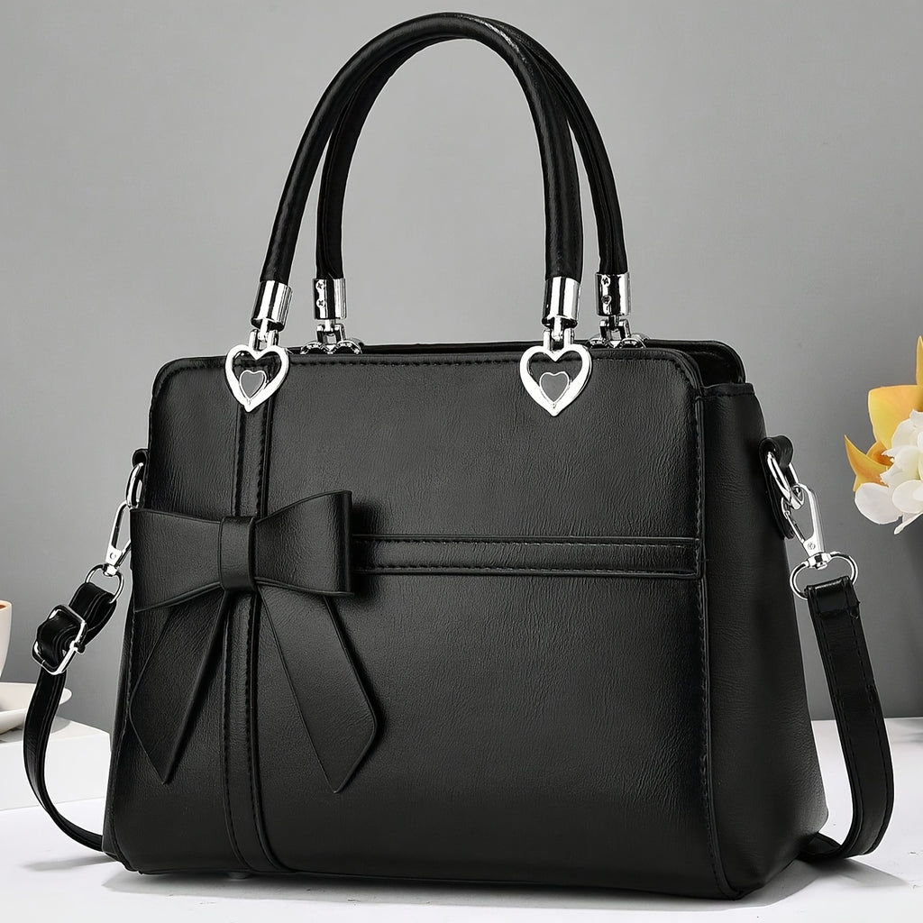 solid color bowknot handbag bags luggage temu