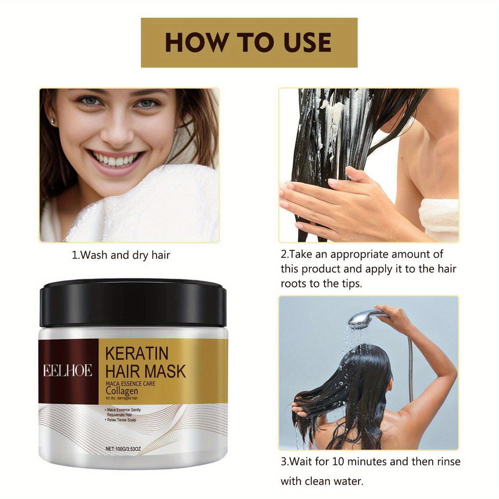 2pcs 2pc 100g keratin hair mask containing   essence