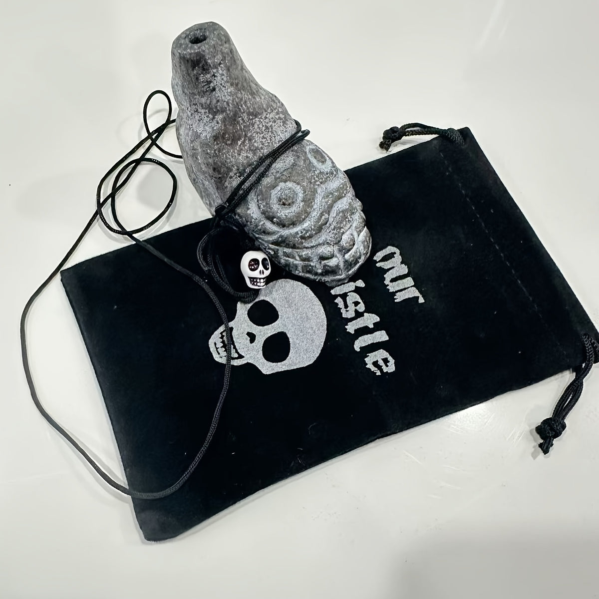 aztec death whistle handmade ceramic boot whistle