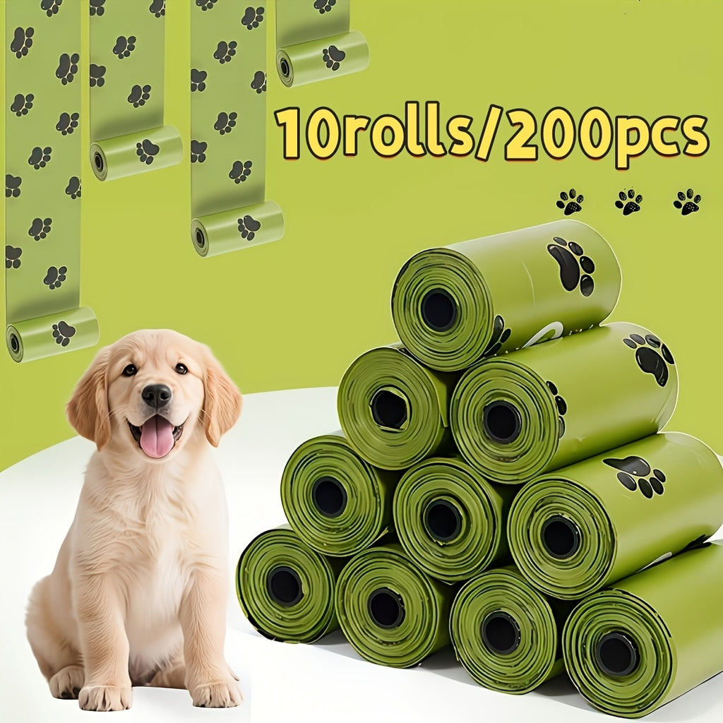 10 rolls 200pcs pet waste bags portable pet waste bag refill