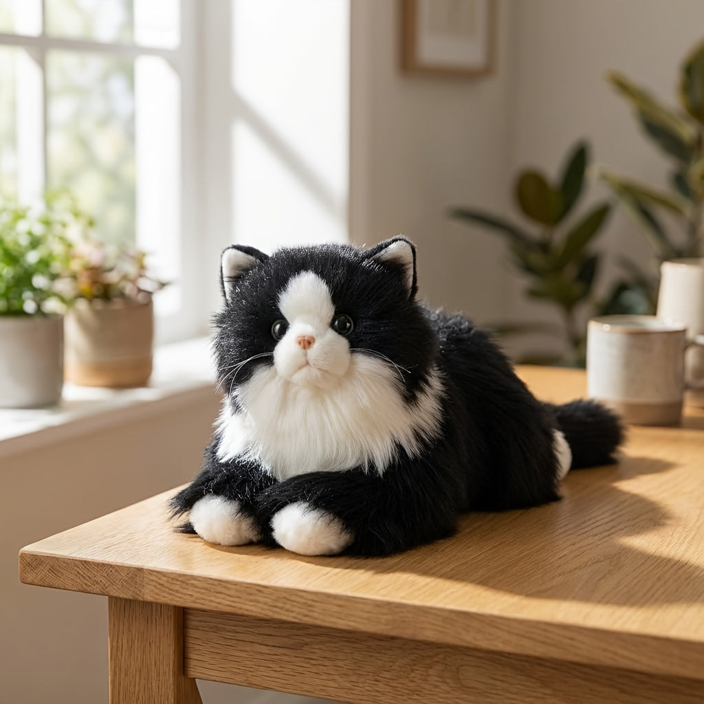 realistic plush cat stuffed animal 18 inch lifelike soft