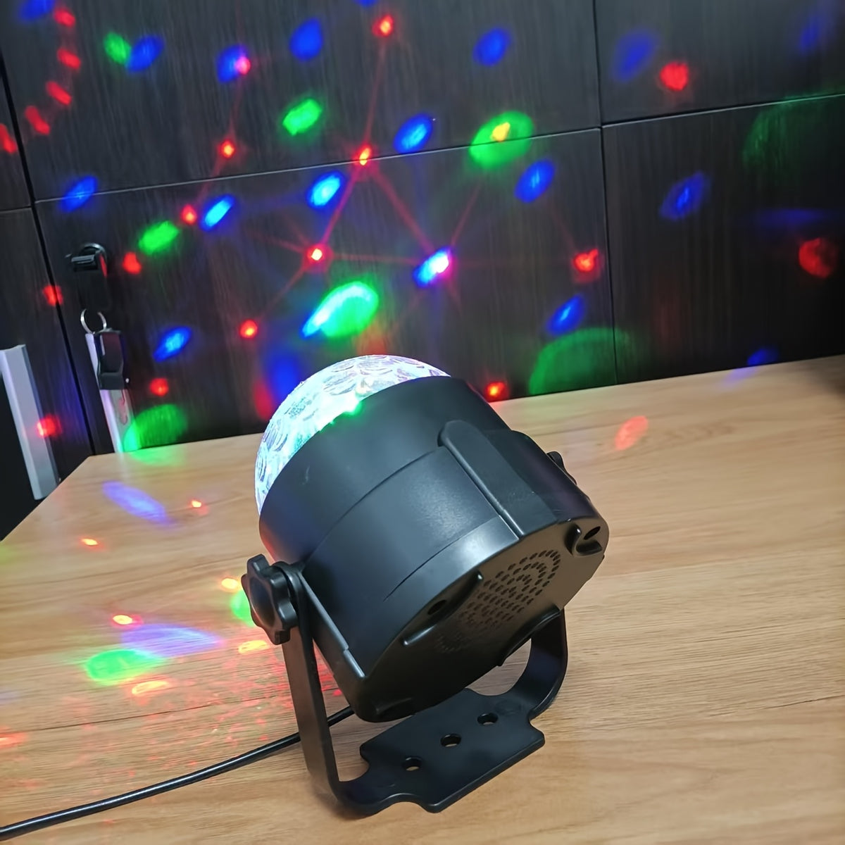 1 hd prism rgb disco ball light rotating disco ball light
