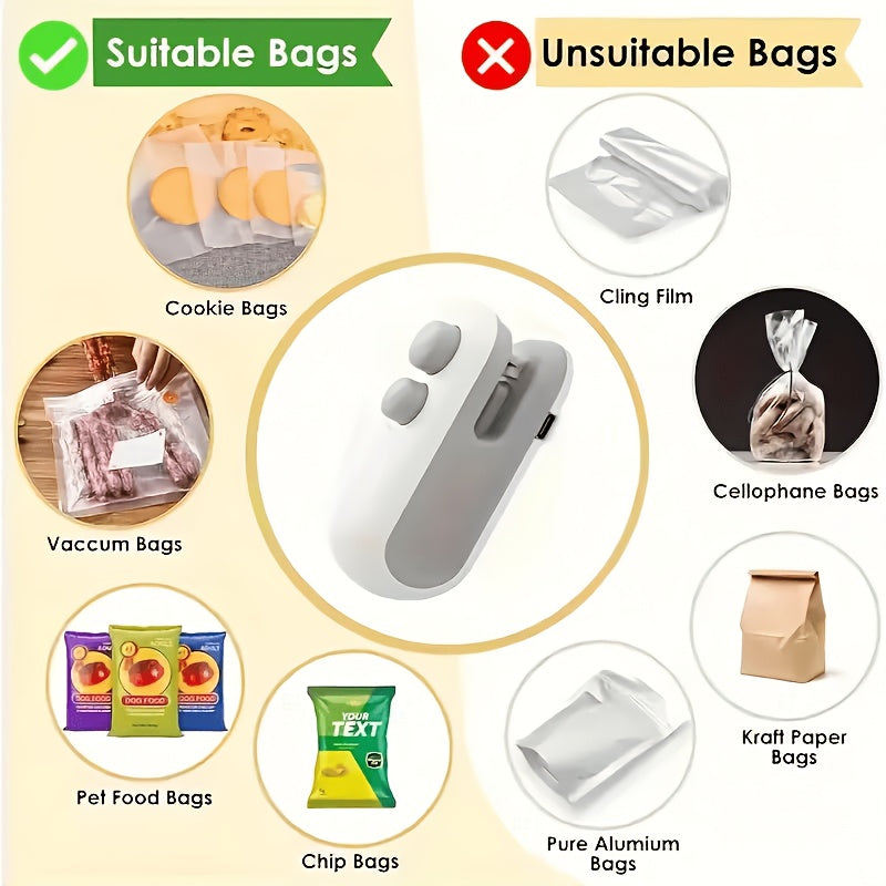 snack packaging bag sealing machine 2 colors   usb