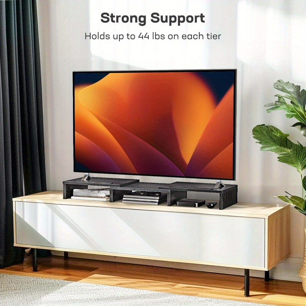 dual monitor stand desk monitor stand 2 slots phone tablet