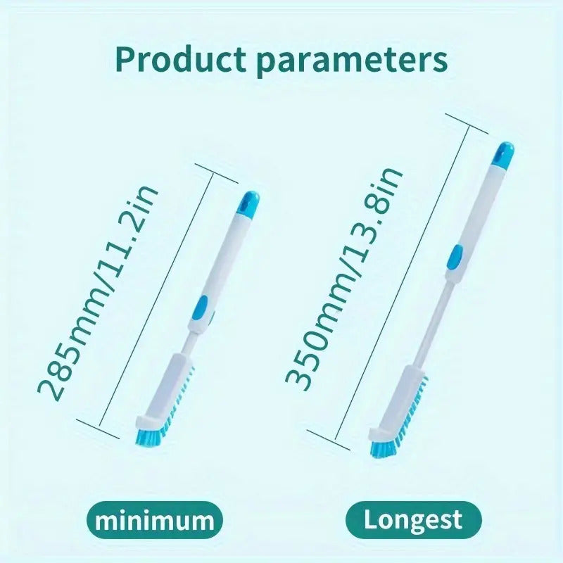 ergonomic extendable handle flexible angle cleaning brush