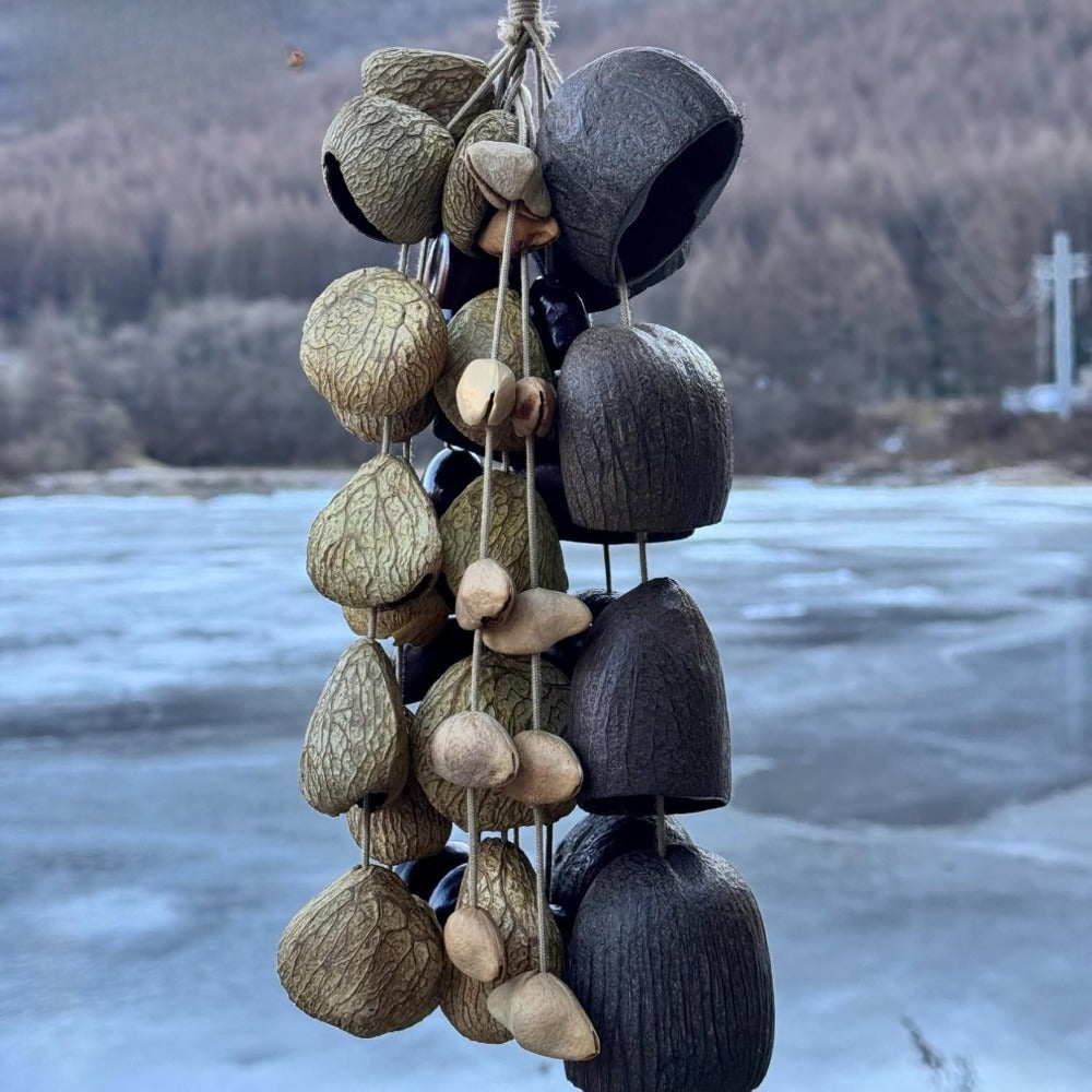 13 5 inch seed shell hand rattle   tools sound